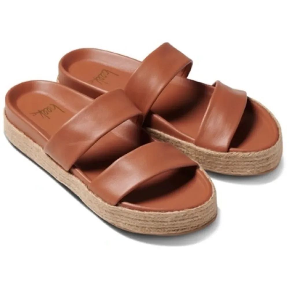Beek Twinspot Sandals Slides Tan Brown
